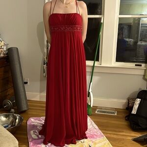 Crimson formal dress. David’s bridal. Size 10